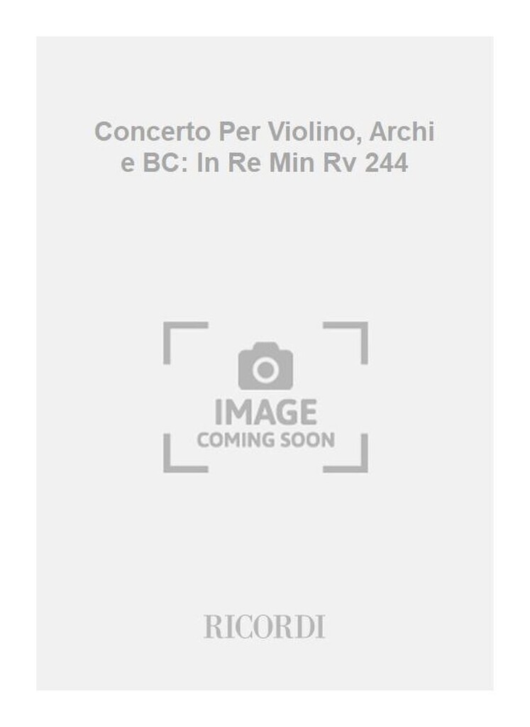Concerti Per Vl., Archi E B.C.: